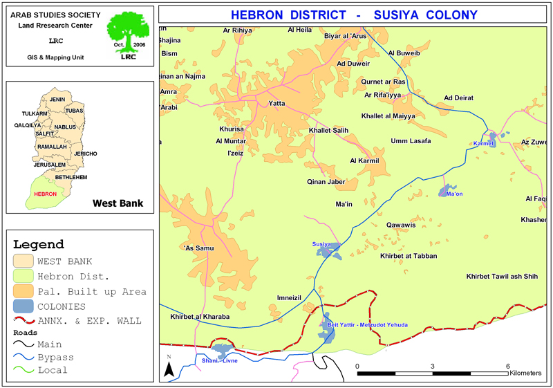مستعمرون يعتدون على أراضٍ ويقطعون أشجاراً في قرية سوسيا / يطا - جنوب الخليل | LRC