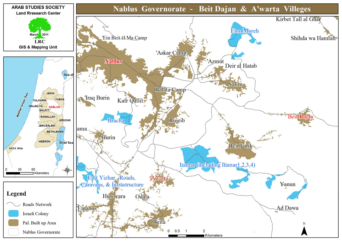 Settlers Cut 120 Olive Trees and Stealing Siege in Beit Dajan Village / Nablus Governorate | LRC