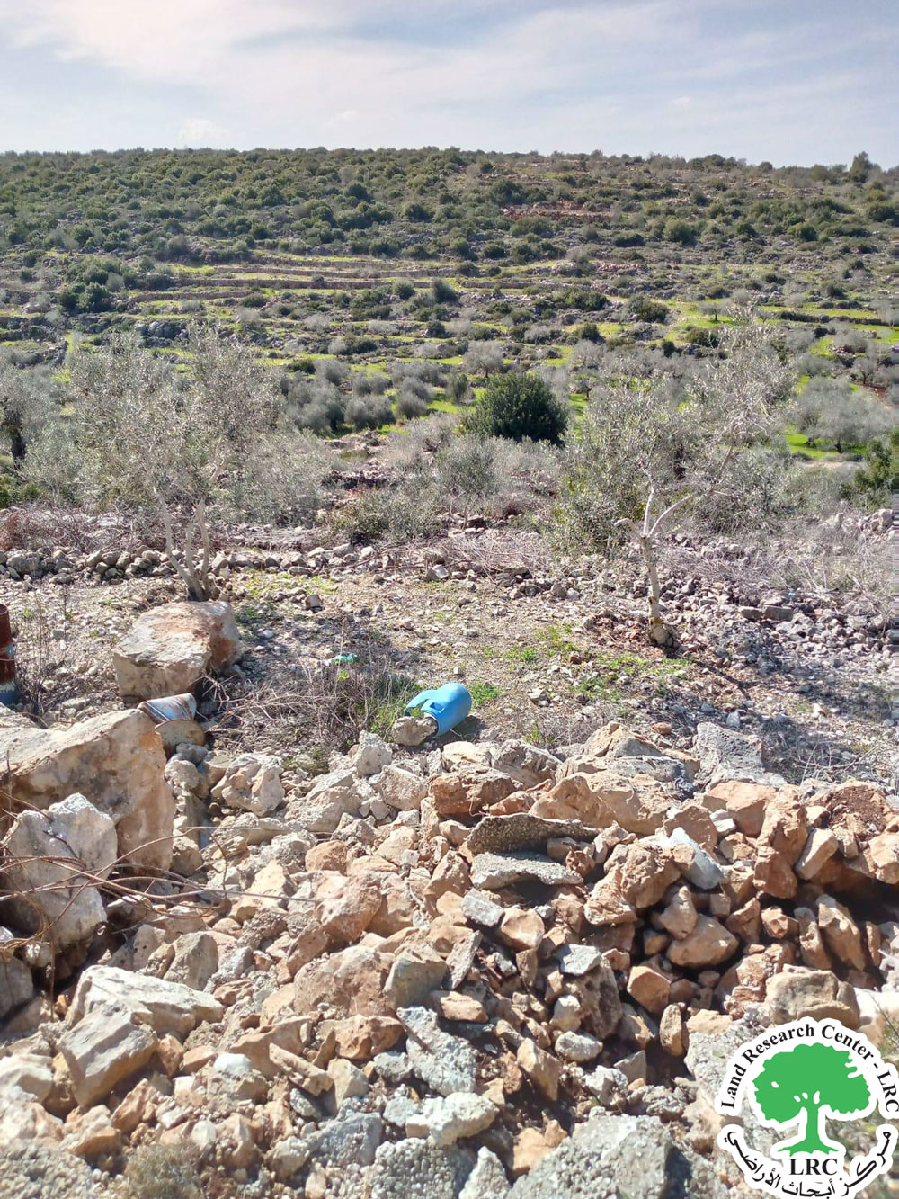 The Israeli Occupation Demolishes a Water Harvesting Cistern in the Village of Jinsafut / Qalqiliya governorate | LRC
