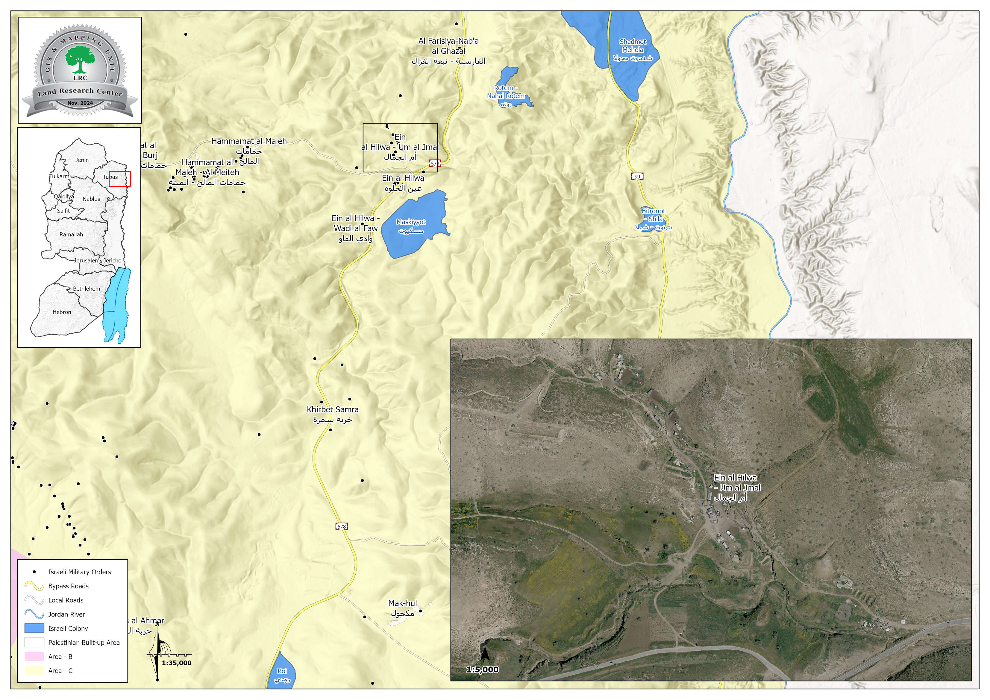 Establishing a New Settlement Outpost in "Umm Al-Jamal" Area in Northern Jordan Valley / Tubas Governorate | LRC