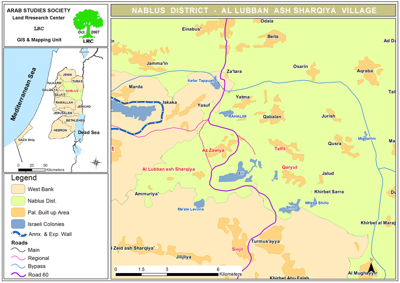 Israeli colonial settlers cut 73 olive seedlings from the village of Al -Lubban Al Sharqiya / Nablus / Governorate | LRC