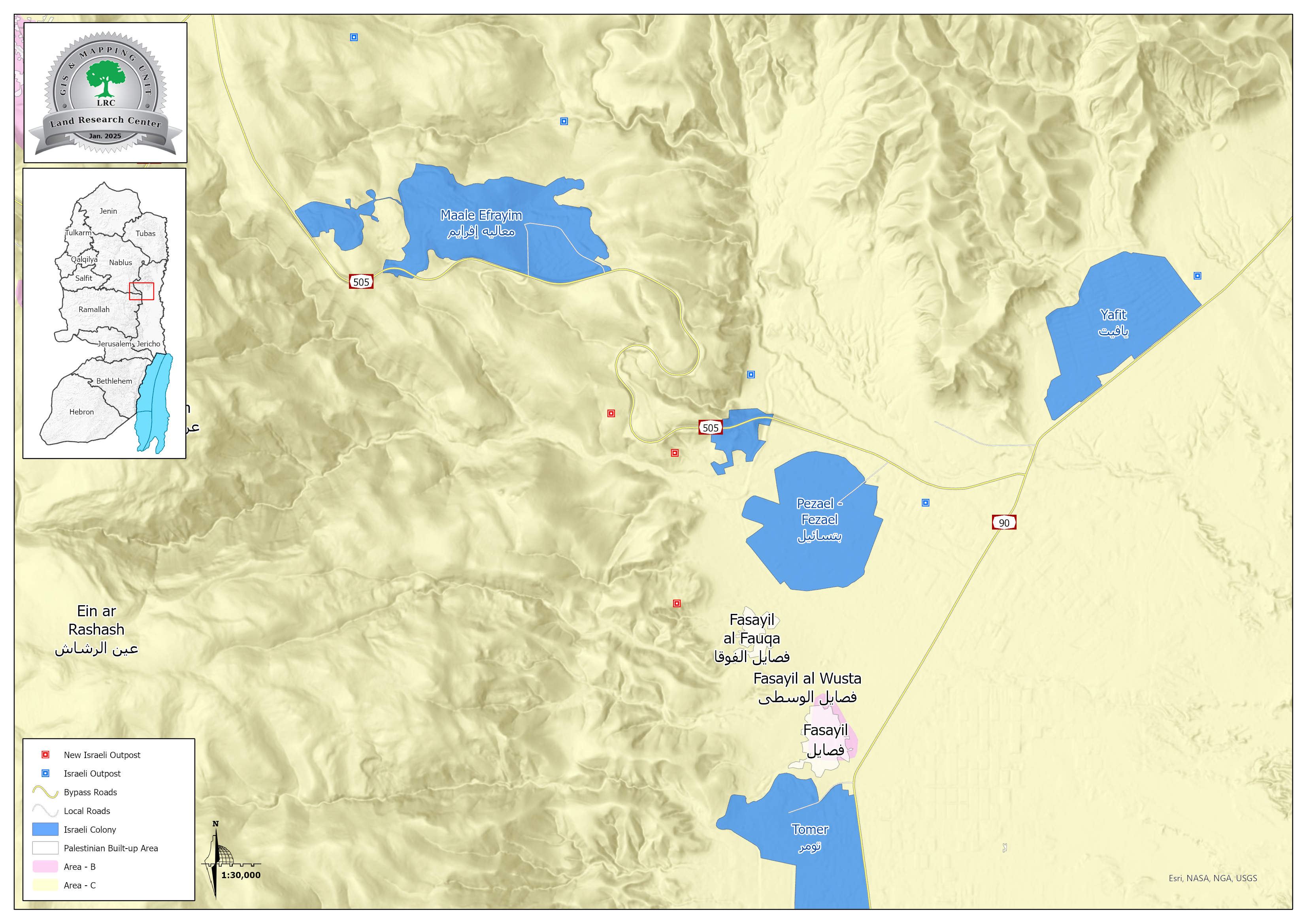 مستعمرون يشرعون بإقامة بؤرة رعوية على أراضي قرية فصايل شمال أريحا | LRC