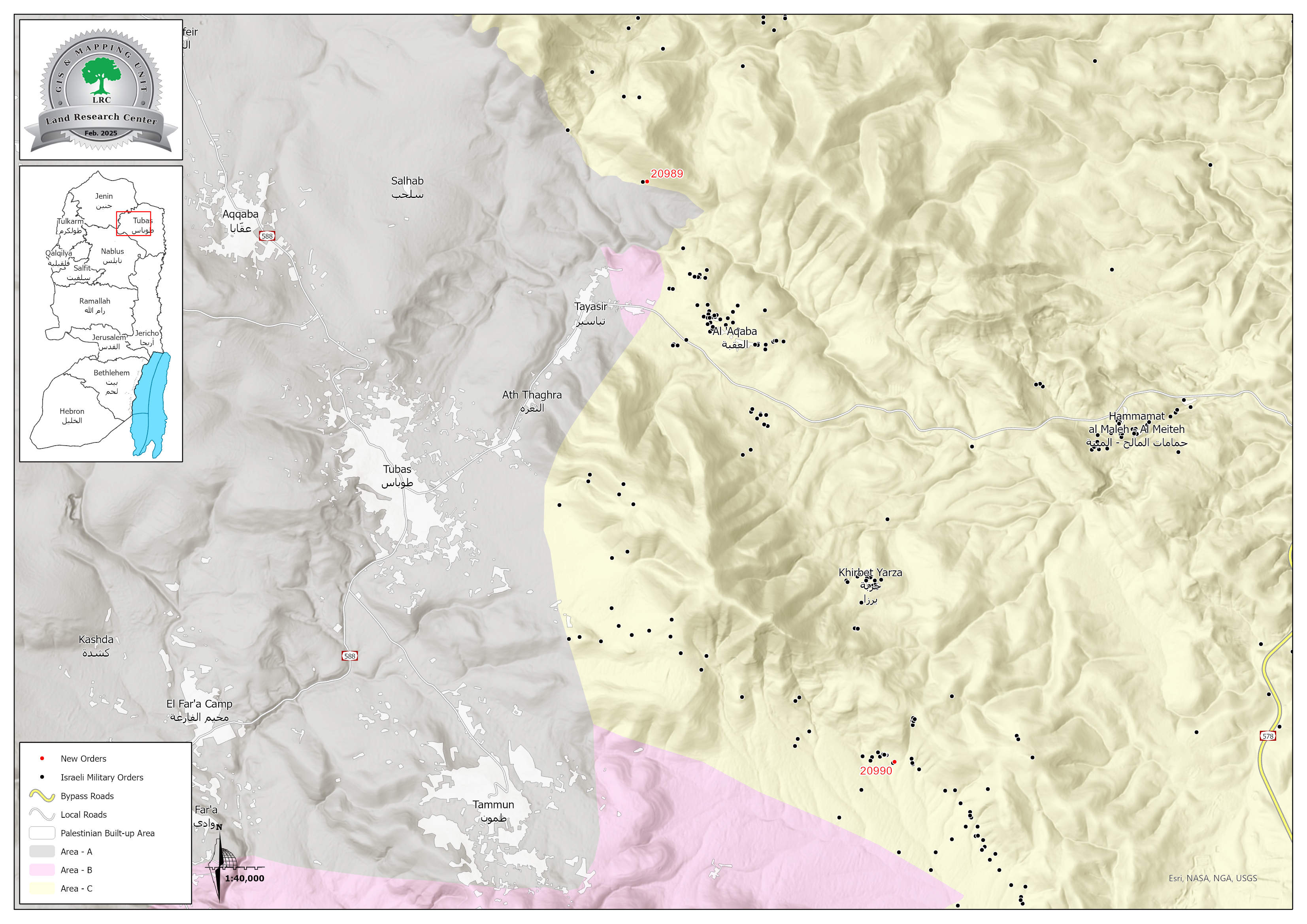 Demolition and Removal Notice for an Agricultural Facility and a Rainwater Collection Well within 96 Hours in Al- Ras Al- Ahmar and Tayaseer / Tubas Governorate | LRC