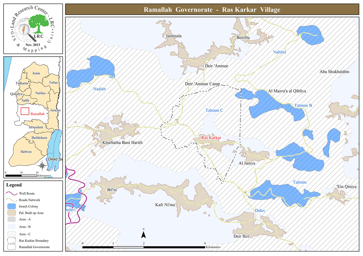 مستعمرون يقطعون أشجار زيتون لعائلة سمحان في قرية رأس كركر / محافظة رام الله | LRC