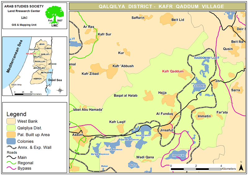 Settlers of ‘ Kadumim’ Attack Agricultural Lands and Facilities in Kufur Qaddoum , East of Qalqilya | LRC