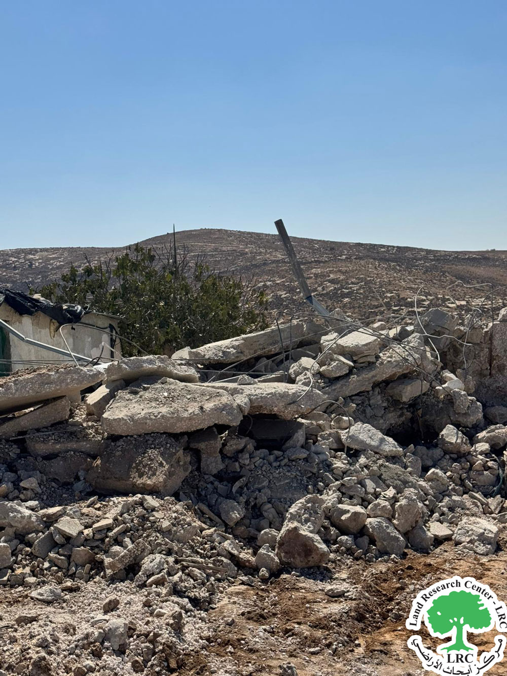 هدم مسكن واعتداء مستعمرين على أهالي خربة الطيران شرق الظاهرية بمحافظة الخليل | LRC
