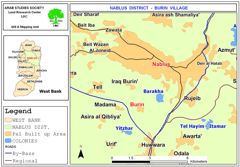 "Yitzhar" settlers place new mobile housing units on the lands of Burin village south of Nablus | LRC