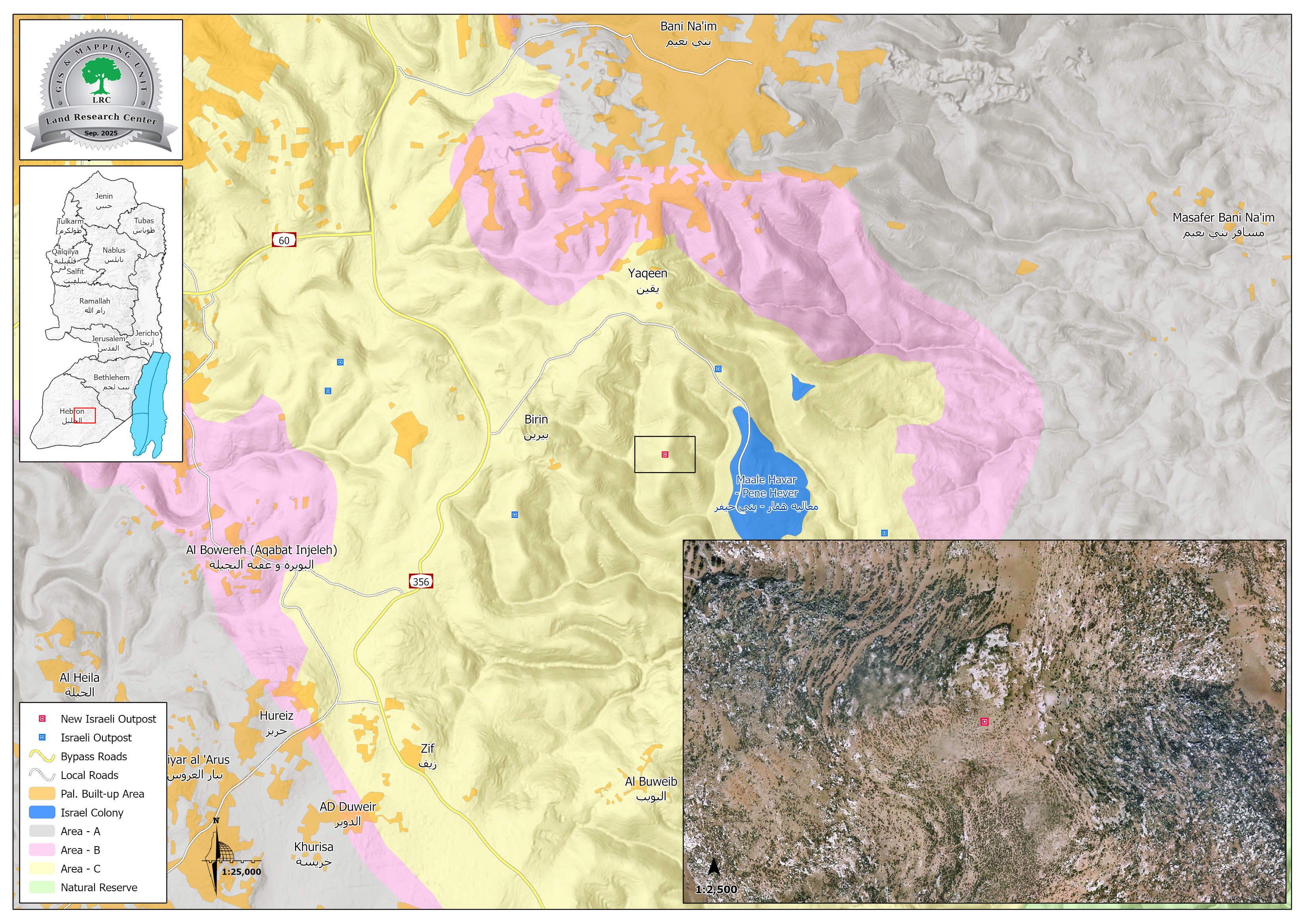 بؤرة إستعمارية جديدة في منطقة" أبو مُرّي" على أراضي بلدة بني نعيم جنوب الخليل | LRC