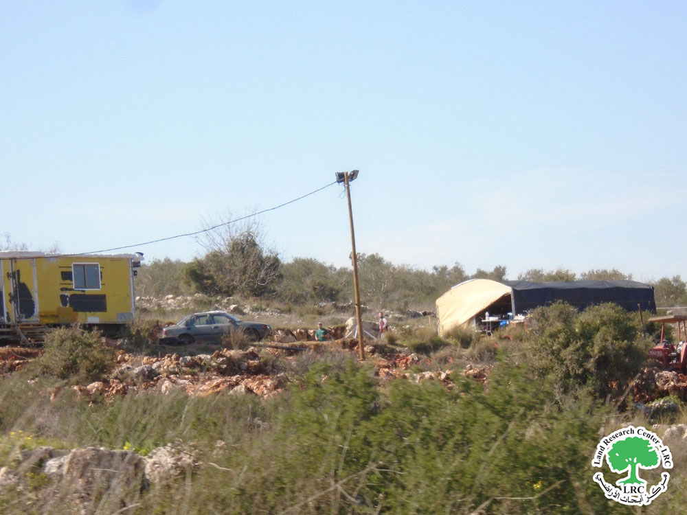 وسط حقول الزيتون: مستعمرة يخربون الأراضي الزراعية ويقيمون بؤرة جديدة عليها وتسييج 23 دونماً زراعياً في قرية كفر قدوم  شرق قلقيلية | LRC